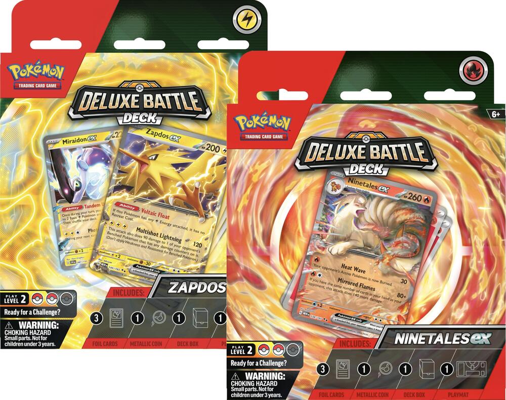 Deluxe Battle Deck: Zapdos ex/Ninetales ex [Set of 2] Miscellaneous Cards & Products