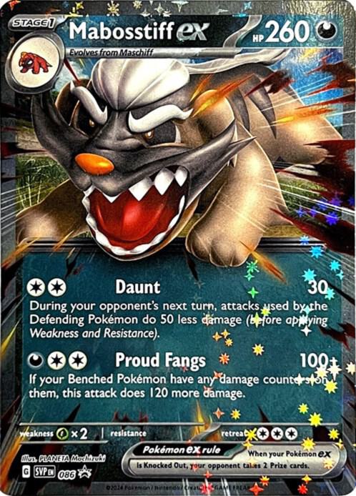 Mabosstiff ex - 086 086 Promo Scarlet & Violet Promo Cards Pokémon card