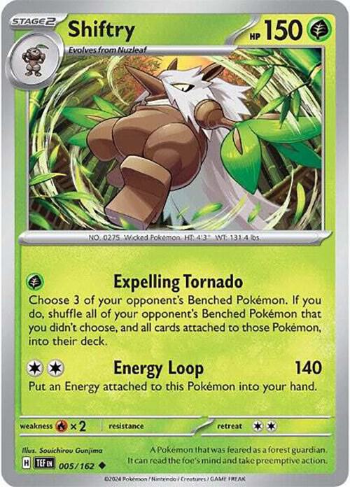 Shiftry - 005/162 005/162 Uncommon Temporal Forces Pokémon card