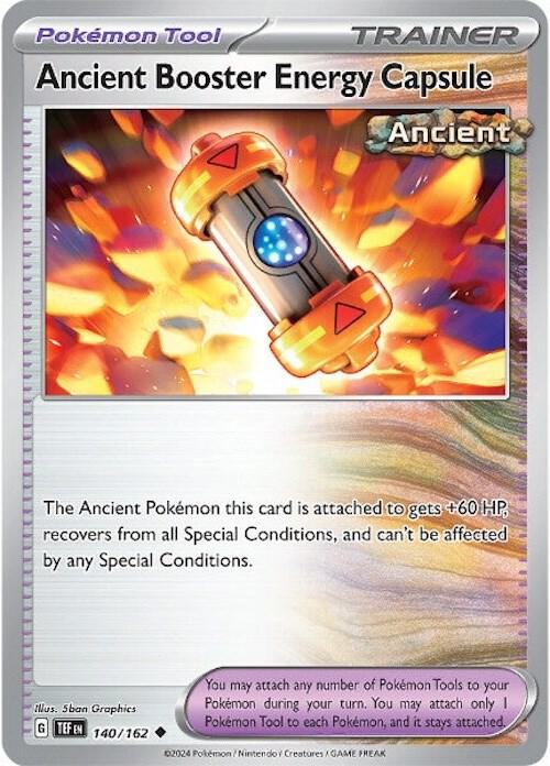 Ancient Booster Energy Capsule 140/162 Uncommon Temporal Forces Pokémon card