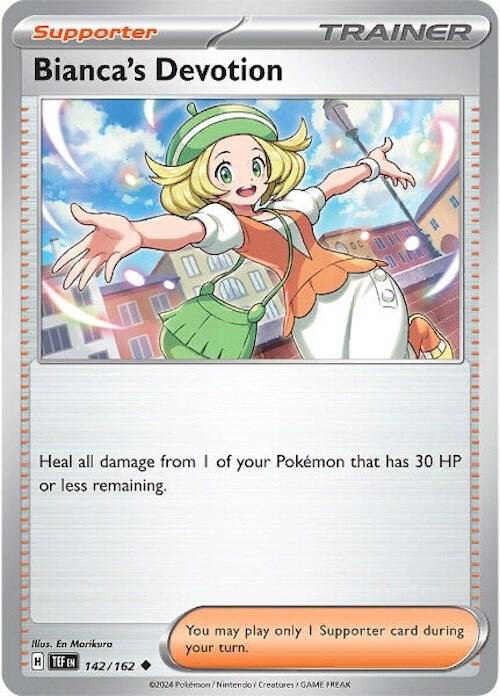 Bianca's Devotion - 142/162 142/162 Uncommon Temporal Forces Pokémon card