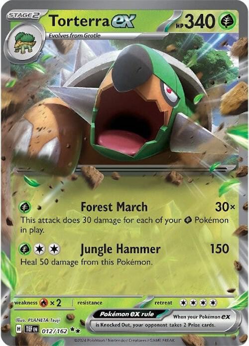 Torterra ex - 012/162 012/162 Double Rare Temporal Forces Pokémon card