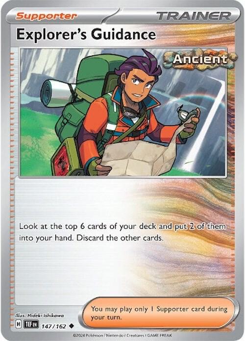 Explorer's Guidance - 147/162 147/162 Uncommon Temporal Forces Pokémon card