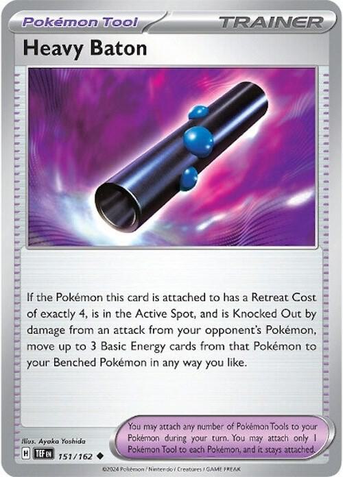 Heavy Baton 151/162 Uncommon Temporal Forces Pokémon card