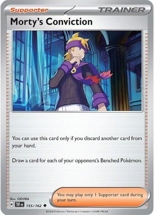 Morty's Conviction - 155/162 155/162 Uncommon Temporal Forces Pokémon card