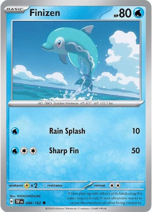 Finizen 048/162 Common Temporal Forces Pokémon card