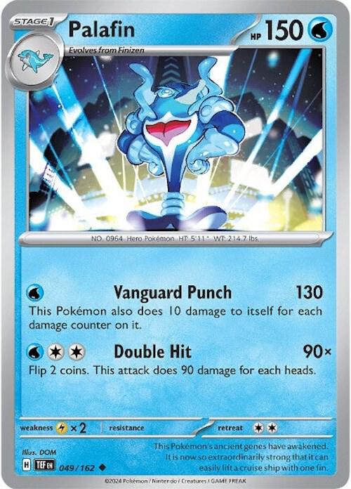 Palafin 049/162 Uncommon Temporal Forces Pokémon card