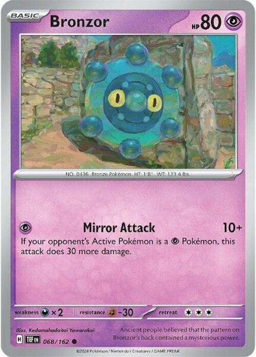 Bronzor - 068/162 068/162 Common Temporal Forces Pokémon card