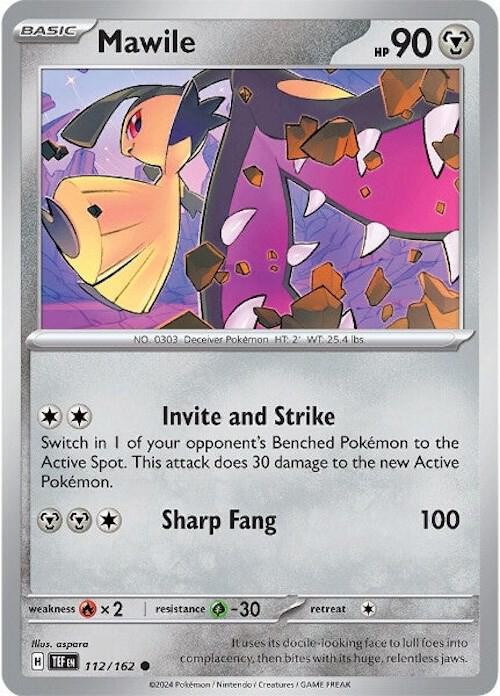 Mawile 112/162 Common Temporal Forces Pokémon card