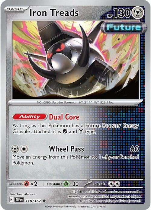 Iron Treads 118/162 Uncommon Temporal Forces Pokémon card