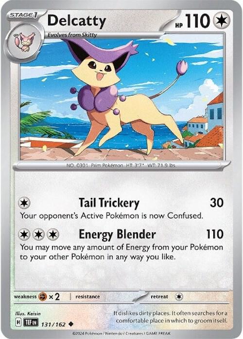 Delcatty 131/162 Uncommon Temporal Forces Pokémon card