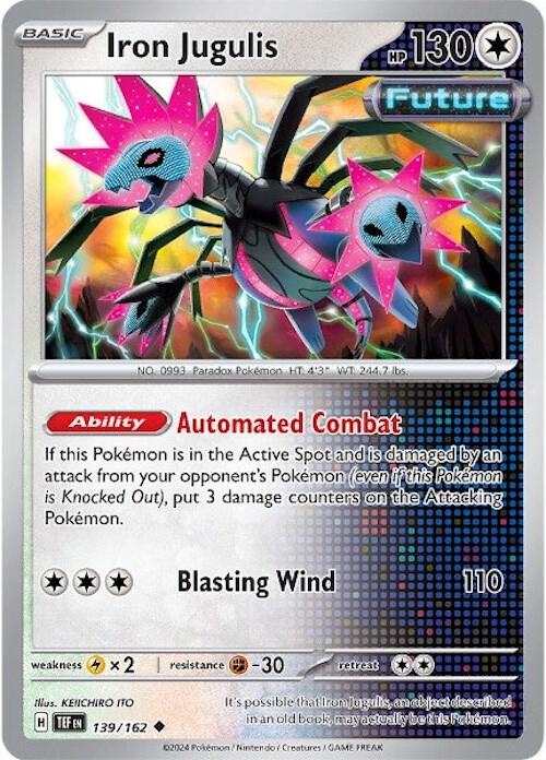 Iron Jugulis 139/162 Uncommon Temporal Forces Pokémon card
