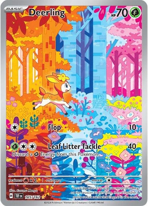 Deerling - 165/162 165/162 Illustration Rare Temporal Forces Pokémon card