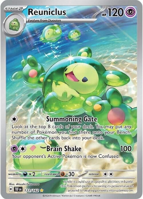 Reuniclus - 171/162 171/162 Illustration Rare Temporal Forces Pokémon card
