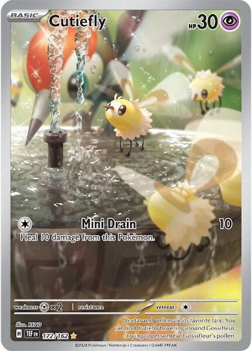 Cutiefly - 172/162 172/162 Illustration Rare Temporal Forces Pokémon card