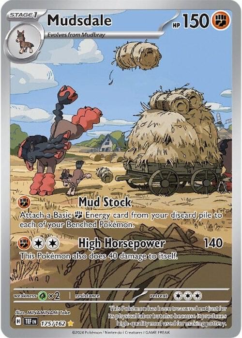 Mudsdale - 175/162 175/162 Illustration Rare Temporal Forces Pokémon card