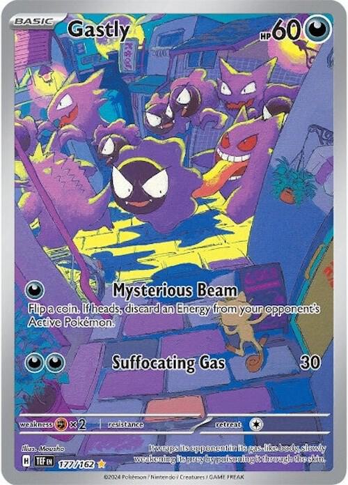 Gastly - 177/162 177/162 Illustration Rare Temporal Forces Pokémon card