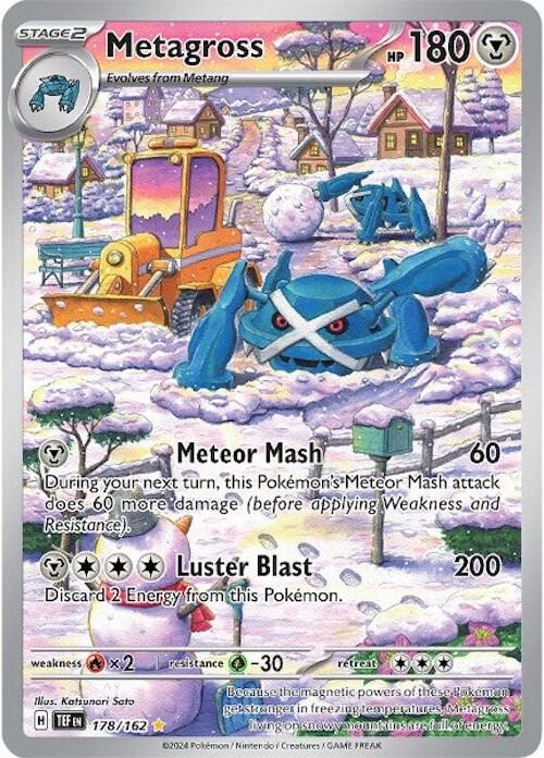 Metagross - 178/162 178/162 Illustration Rare Temporal Forces Pokémon card