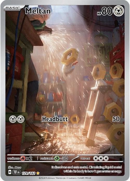 Meltan - 179/162 179/162 Illustration Rare Temporal Forces Pokémon card