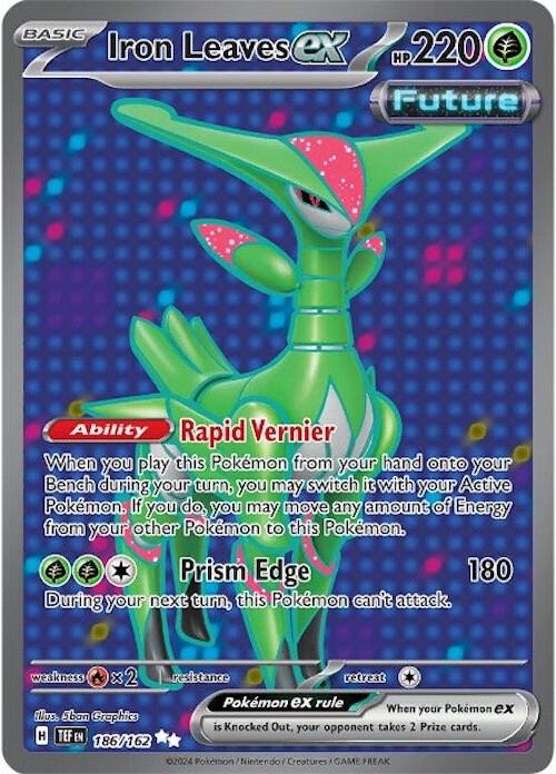 Iron Leaves ex - 186/162 186/162 Ultra Rare Temporal Forces Pokémon card