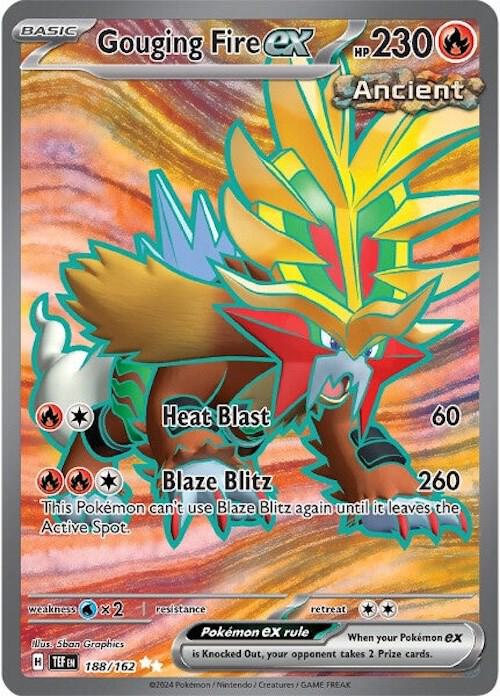 Gouging Fire ex - 188/162 188/162 Ultra Rare Temporal Forces Pokémon card