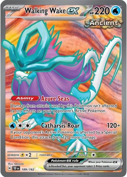 Walking Wake ex - 189/162 189/162 Ultra Rare Temporal Forces Pokémon card