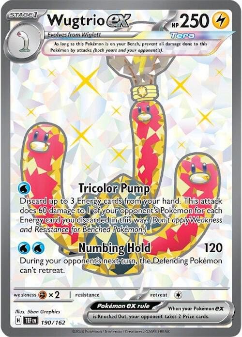 Wugtrio ex - 190/162 190/162 Ultra Rare Temporal Forces Pokémon card