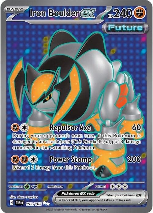 Iron Boulder ex - 192/162 192/162 Ultra Rare Temporal Forces Pokémon card