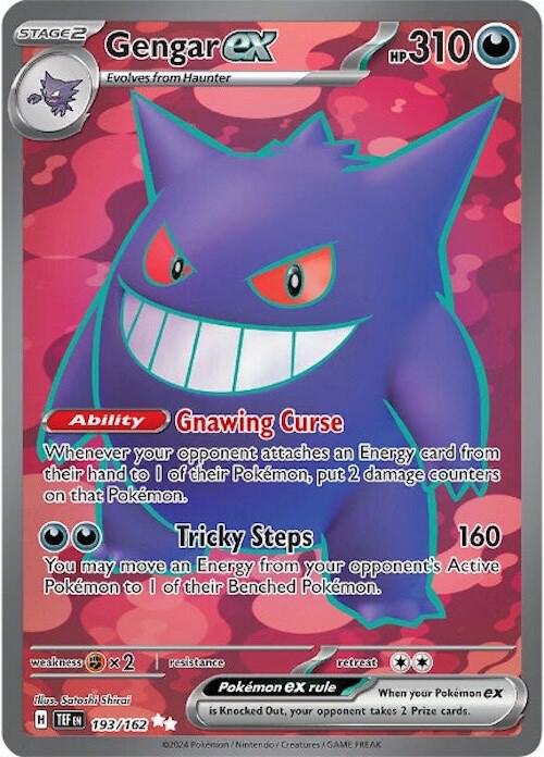 Gengar ex - 193/162 193/162 Ultra Rare Temporal Forces Pokémon card