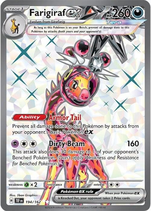 Farigiraf ex - 194/162 194/162 Ultra Rare Temporal Forces Pokémon card