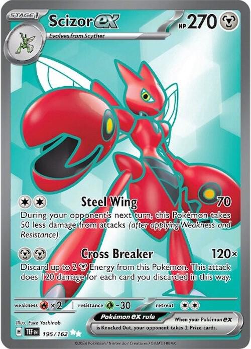 Scizor ex - 195/162 195/162 Ultra Rare Temporal Forces Pokémon card