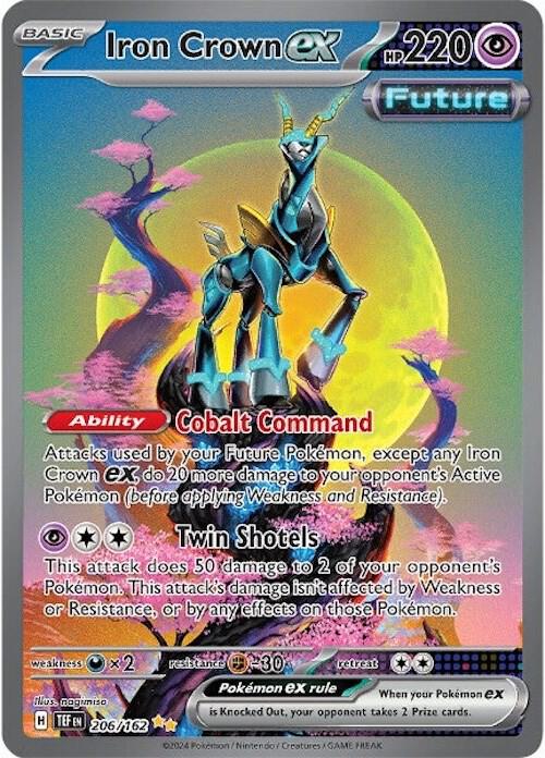 Iron Crown ex - 206/162 206/162 Special Illustration Rare Temporal Forces Pokémon card