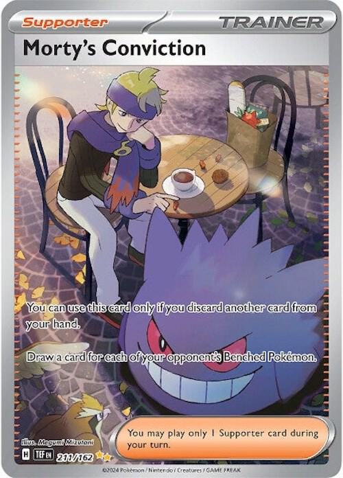 Morty's Conviction - 211/162 211/162 Special Illustration Rare Temporal Forces Pokémon card