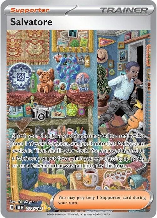 Salvatore - 212/162 212/162 Special Illustration Rare Temporal Forces Pokémon card
