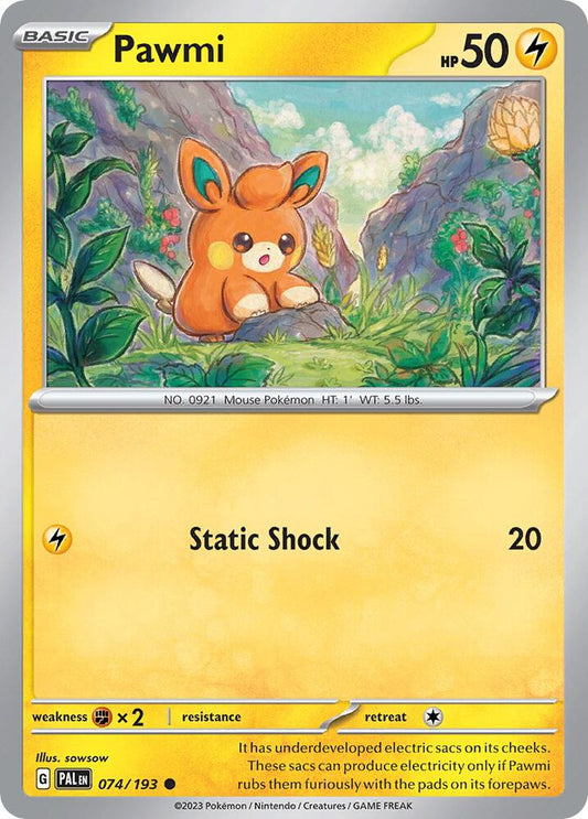 Pawmi (Cosmo Foil) 074/193 Promo Miscellaneous Cards & Products Pokémon card