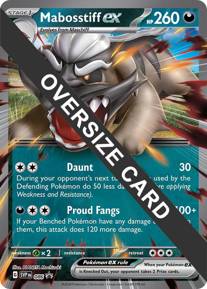 Mabosstiff ex - Jumbo Card 086 Promo Jumbo Cards Pokémon card