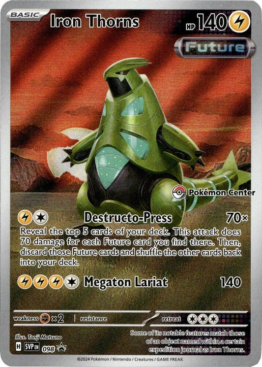 Iron Thorns - 098 (Pokemon Center) 098 Promo Scarlet & Violet Promo Cards Pokémon card