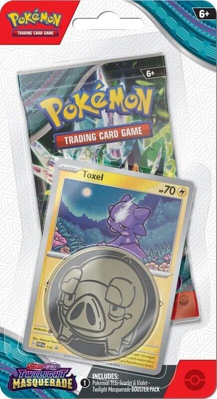 Twilight Masquerade Single Pack Blister [Toxel] Pokémon card