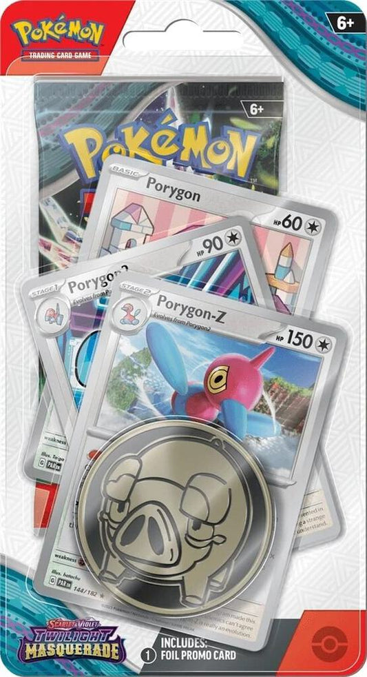 Twilight Masquerade Premium Checklane Blister [Porygon] Pokémon card