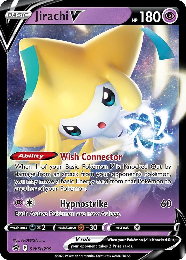 Jirachi V - 299 - SWSH299 Promo SWSH: Sword & Shield Promo Cards