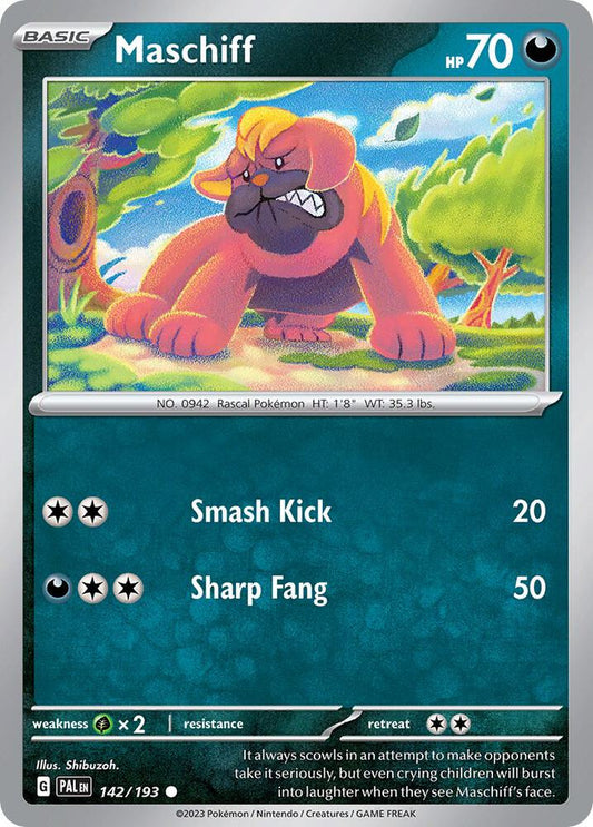 Maschiff - 142/193 (Cosmos Holo) 142/193 Common Miscellaneous Cards & Products Pokémon card