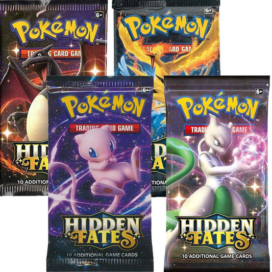 Hidden Fates Booster Pack Art Bundle [Set of 4] Pokémon card
