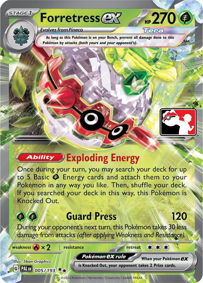 Forretress ex - 005/193 005/193 Double Rare Prize Pack Series Cards Pokémon card