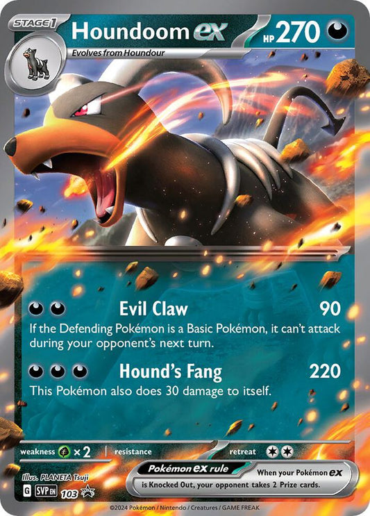 Houndoom ex - 103 - 103 Promo SV: Scarlet & Violet Promo Cards