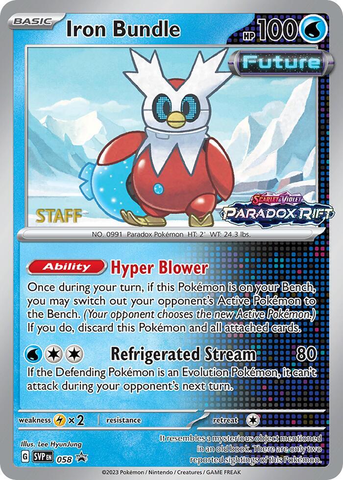 Iron Bundle - 058 (Prerelease) [Staff] - 058 Promo SV: Scarlet & Violet Promo Cards