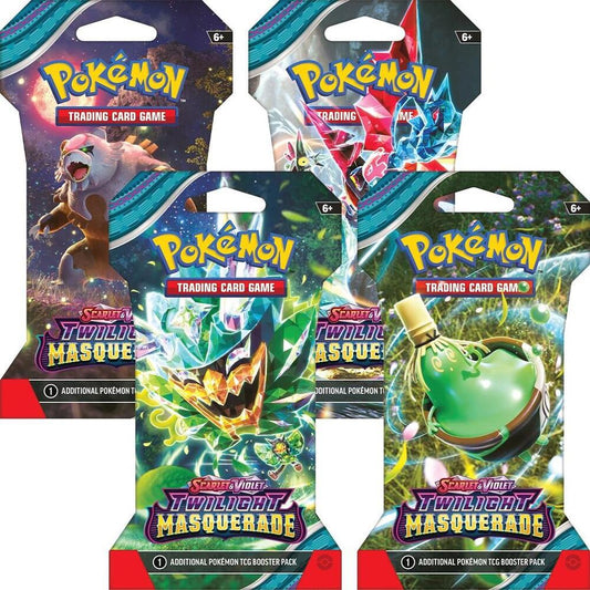 Twilight Masquerade Sleeved Booster Pack Art Bundle [Set of 4] Pokémon card
