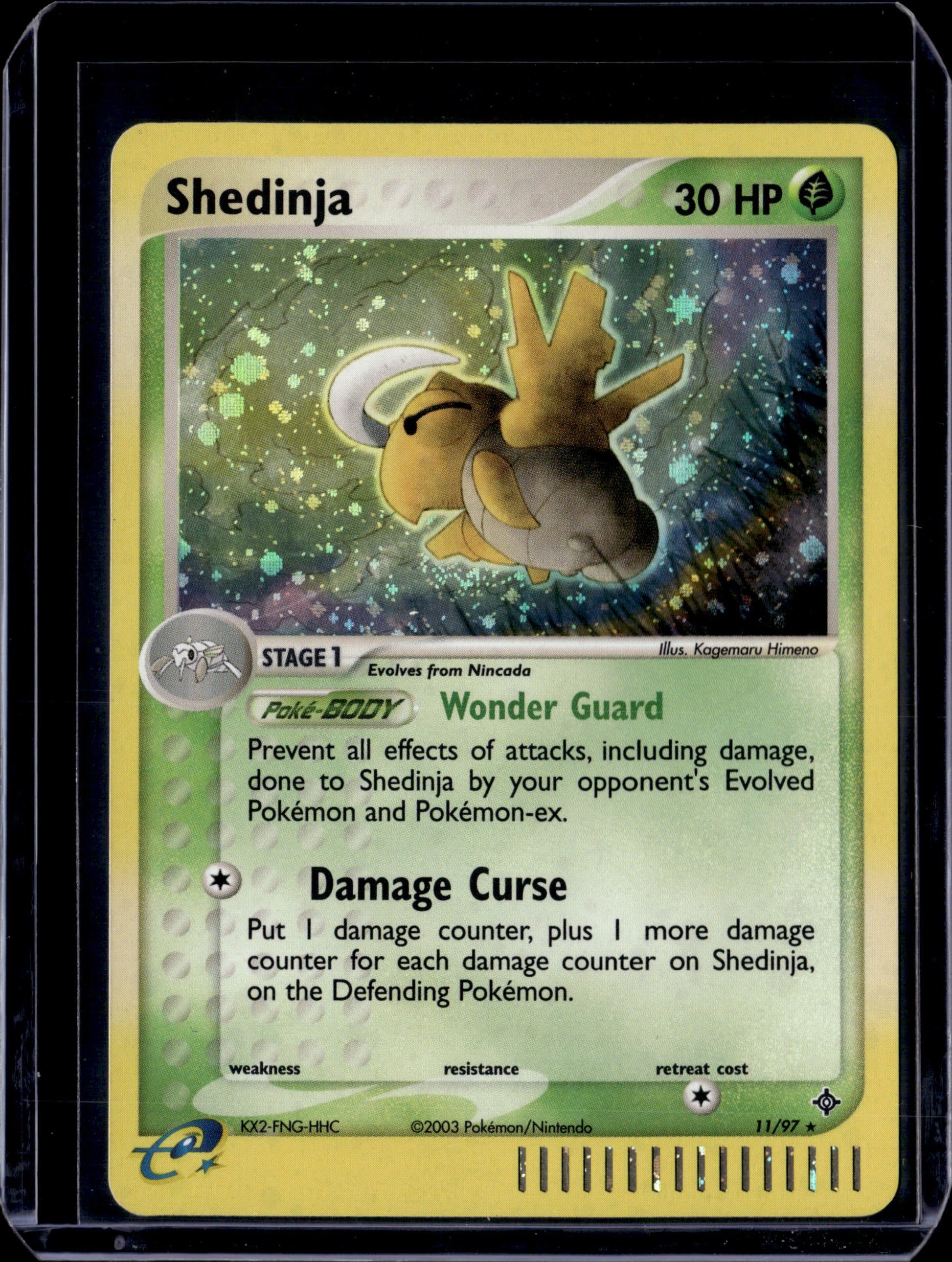 Shedinja Dragon #11/97 Holofoil Pokémon Card (front)