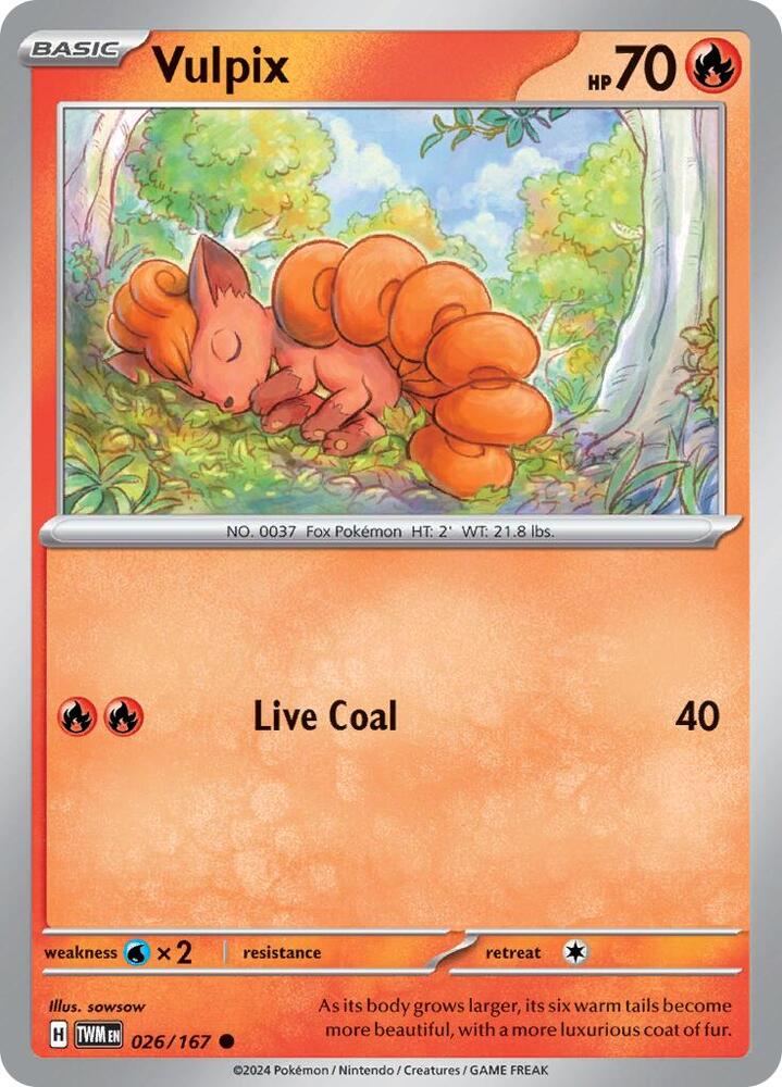 Vulpix - 026/167 Common SV06: Twilight Masquerade