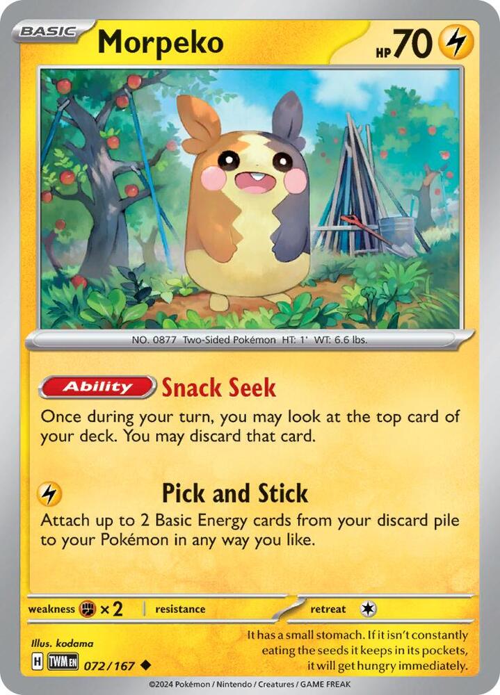 Morpeko - 072/167 Uncommon SV06: Twilight Masquerade