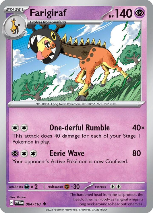 Farigiraf - 084/167 Uncommon SV06: Twilight Masquerade